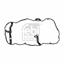 Febi Cylinder Head Cover Seal Gasket 101214