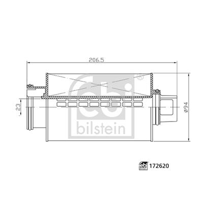 Febi Crankcase Breather Filter 172620