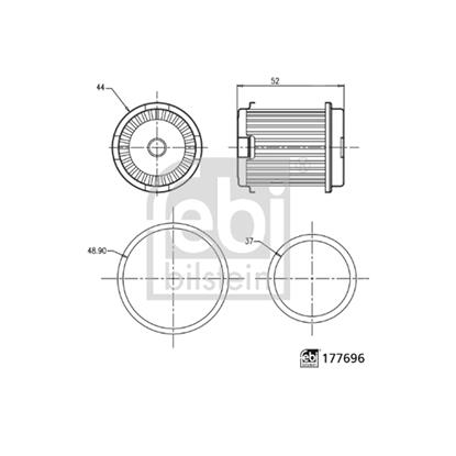 Febi Automatic Gearbox Transmission Hydraulic Filter 177696