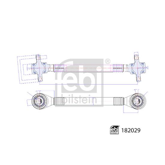 Febi ControlTrailing Arm wheel suspension 182029