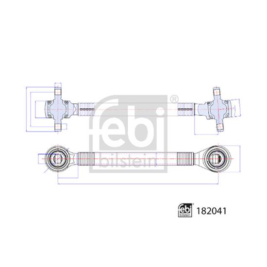 Febi ControlTrailing Arm wheel suspension 182041