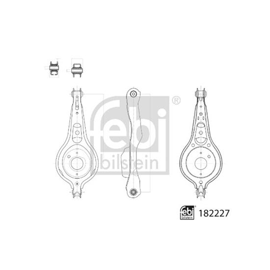 Febi ControlTrailing Arm wheel suspension 182227