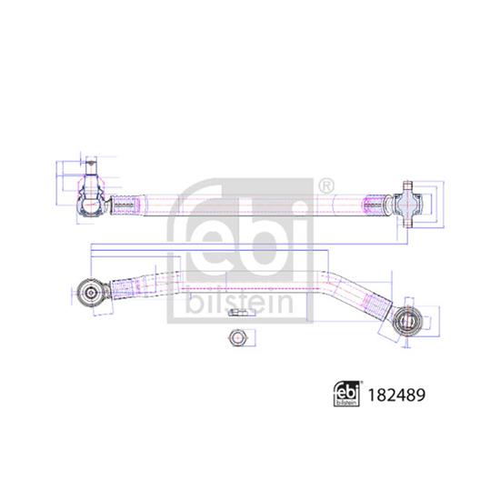 Febi ControlTrailing Arm wheel suspension 182489