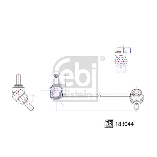 Febi LinkCoupling Rod stabiliser bar 183044