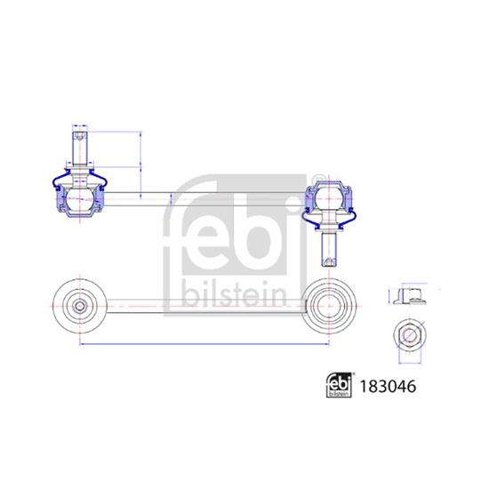 Febi LinkCoupling Rod stabiliser bar 183046