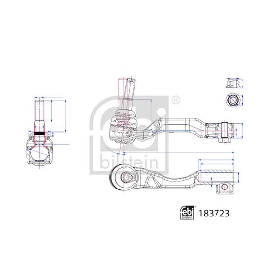 Febi Tie Track Rod End 183723