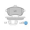 MEYLE Brake Pad Set 025 243 0620/K1