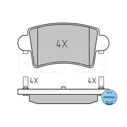 MEYLE Brake Pad Set 025 236 6916