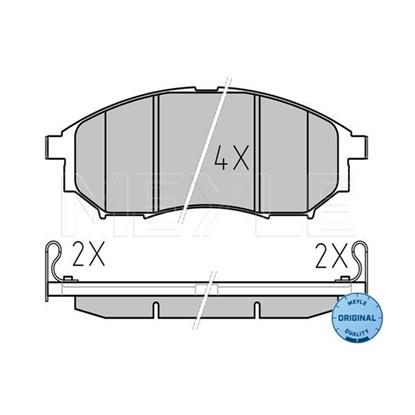 MEYLE Brake Pad Set 025 236 9816/W