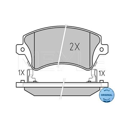 MEYLE Brake Pad Set 025 237 6617/W