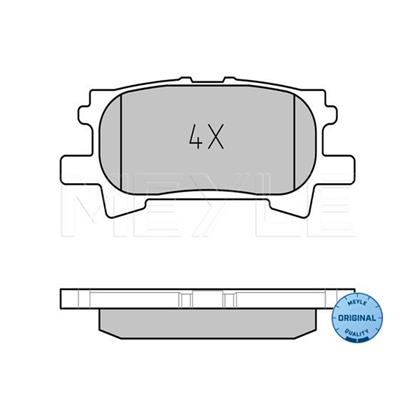 MEYLE Brake Pad Set 025 239 6715