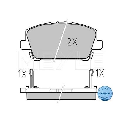 MEYLE Brake Pad Set 025 240 8717/W