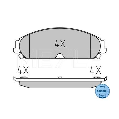 MEYLE Brake Pad Set 025 241 6417/W