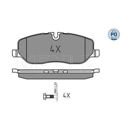 MEYLE Brake Pad Set 025 241 9118/PD