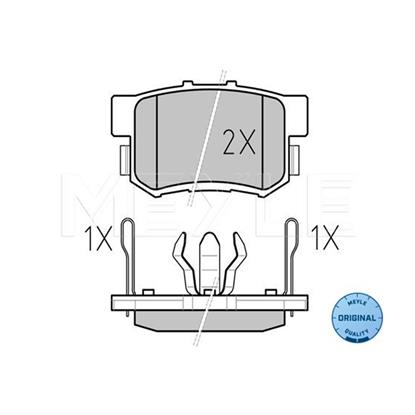 MEYLE Brake Pad Set 025 242 3114/W