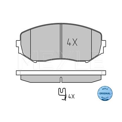 MEYLE Brake Pad Set 025 243 4617/W