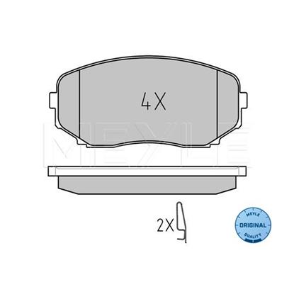 MEYLE Brake Pad Set 025 245 4417/W