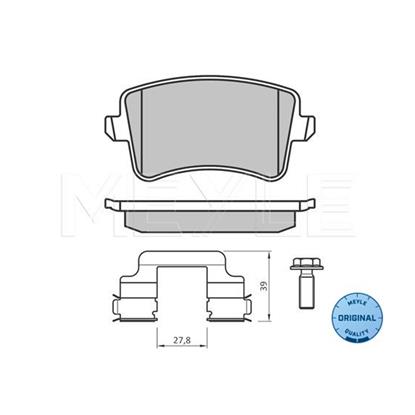 MEYLE Brake Pad Set 025 246 0617/K2