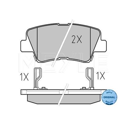 MEYLE Brake Pad Set 025 249 3415/W