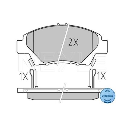 MEYLE Brake Pad Set 025 249 7915/W