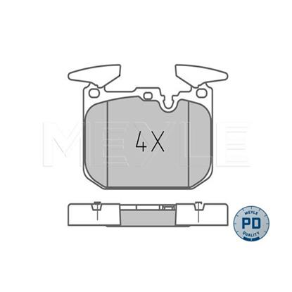 MEYLE Brake Pad Set 025 250 2818/PD