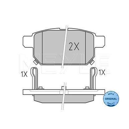 MEYLE Brake Pad Set 025 252 5814/W