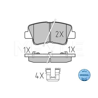 MEYLE Brake Pad Set 025 253 3715/W