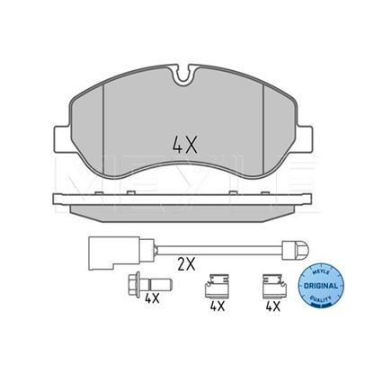 MEYLE Brake Pad Set 025 256 0217