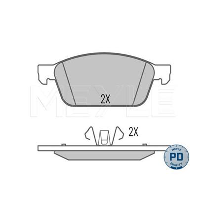 MEYLE Brake Pad Set 025 257 3618/PD