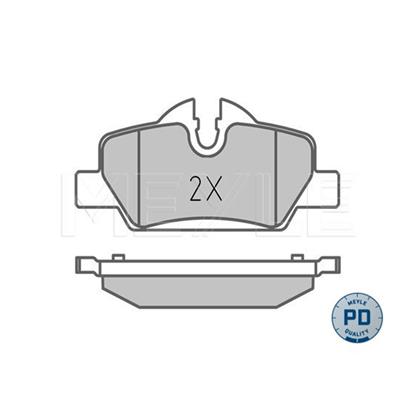 MEYLE Brake Pad Set 025 259 8016/PD