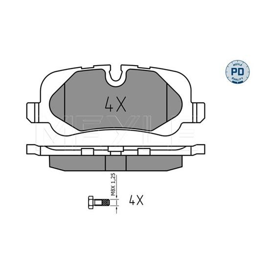 MEYLE Brake Pad Set 025 241 9217/PD