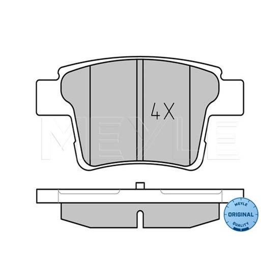 MEYLE Brake Pad Set 025 242 6017