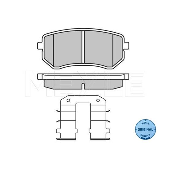 MEYLE Brake Pad Set 025 242 7614/W