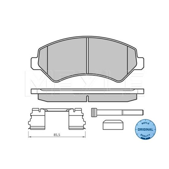 MEYLE Brake Pad Set 025 244 6619/W2