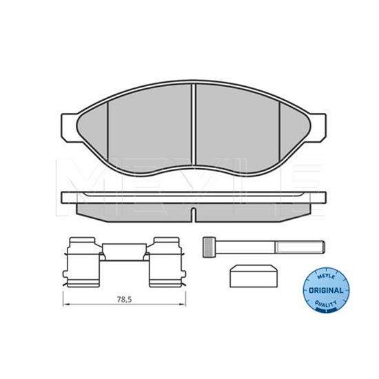 MEYLE Brake Pad Set 025 244 6819/W2