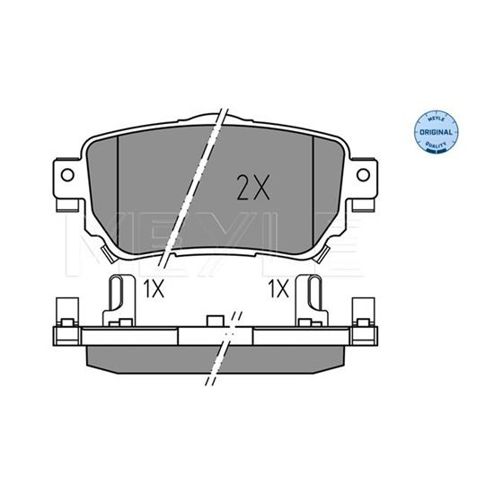 MEYLE Brake Pad Set 025 259 6515