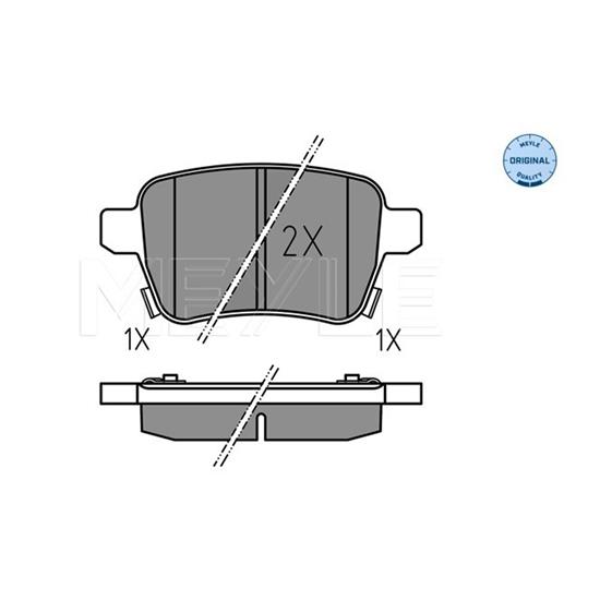 MEYLE Brake Pad Set 025 259 7317