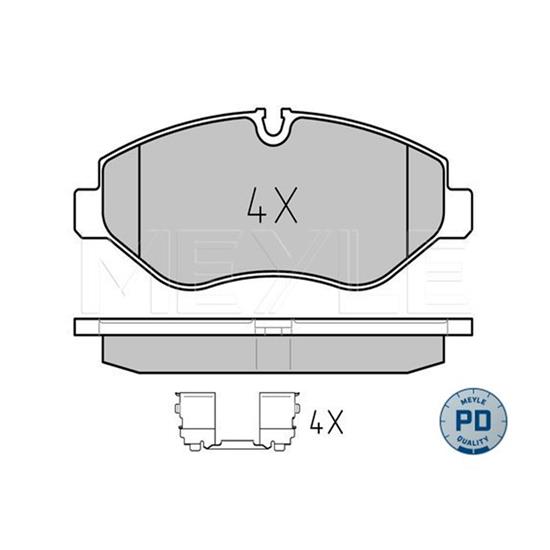 MEYLE Brake Pad Set 025 291 9220/PD