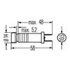 10x HELLA Control Lamp Instrument Gauge 2AA 003 257-011