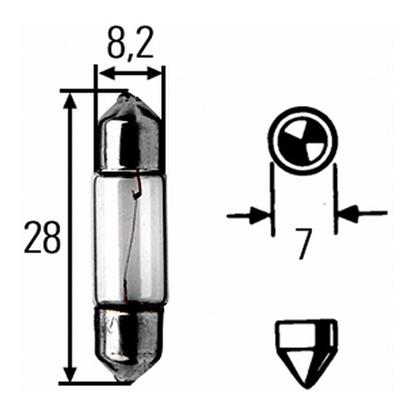 10x HELLA Bulb 8GM 002 094-241