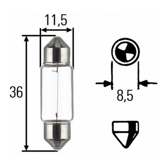 10x HELLA Bulb 8GM 002 092-171