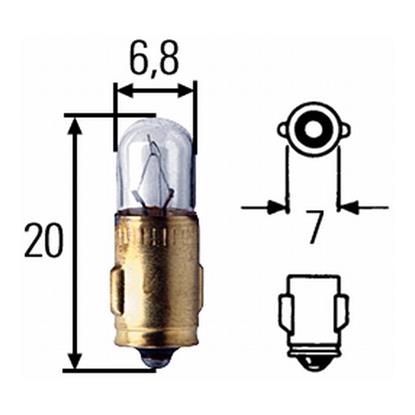 10x HELLA Interior Light Bulb 8GP 002 066-121