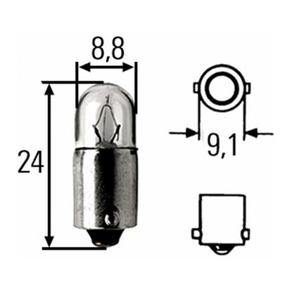 10x HELLA Interior Light Bulb 8GP 002 068-241