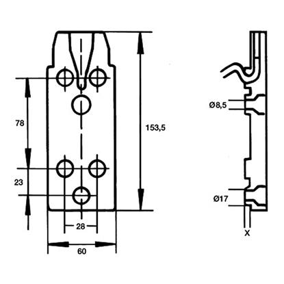 HELLA Outside Mirror Base plate 9BP 501 237-002
