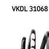 SKF Suspension Spring VKDL 31068