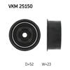 SKF Timing Cam Belt Deflection Guide Pulley VKM 25150