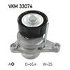 SKF Poly V Ribbed Belt Tensioner Pulley VKM 33074
