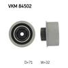 SKF Timing Cam Belt Deflection Guide Pulley VKM 84502