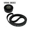 SKF Poly Fan V Ribbed Belt Set VKMA 38003