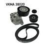 SKF Poly Fan V Ribbed Belt Set VKMA 38020